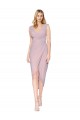 Purchase Cocktail Length High Low Mermaid Chiffon Wrapped Prom Dress