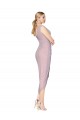 Purchase Cocktail Length High Low Mermaid Chiffon Wrapped Prom Dress