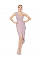 Purchase High Low One Shoulder Ruffles V-Neck Chiffon Wrap Prom Dress