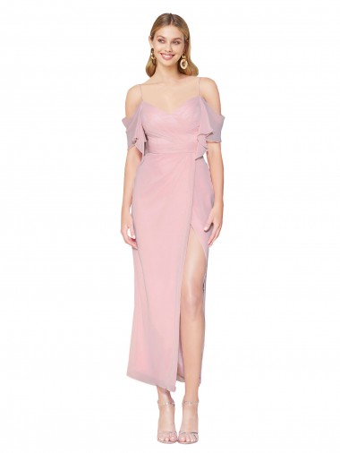 Purchase Mermaid Cold Shoulder Short Knee Length Chiffon Prom Dress