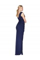 Purchase Draped V-Neck Long Chiffon Prom Dress with Front Slit