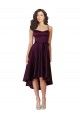 Purchase Elegant High Low Satin Prom Dress with Criss Cross Back