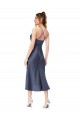 Purchase High Low Silky Satin Cowl Neck Midi Length Cocktail Prom Dress / Homecoming Dress