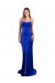 Purchase Open Back Cowl Neck Long Silky Satin Prom Dress