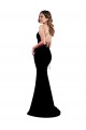 Purchase High Neck Low Criss Cross Back Crepe Prom Dress