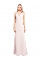 Purchase V-Neck Keyhole Back Crepe Trumpet Prom Dress