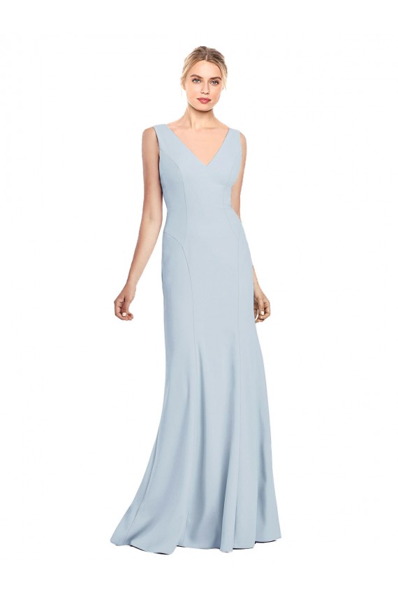 Purchase Sleeveless Seamed Bodice Trumpet Prom Dress