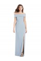 Purchase Cuffed Off the Shoulder Long Trumpet Prom Dress