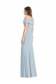 Purchase Cuffed Off the Shoulder Long Trumpet Prom Dress