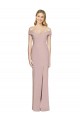 Purchase Off the Shoulder Criss Cross Back Trumpet Prom Dress