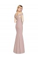 Purchase Off the Shoulder Criss Cross Back Trumpet Prom Dress