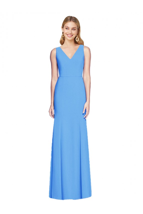 Purchase Flattering Trumpet Long Sleeveless Prom Dress with Open Back