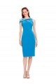 Purchase Sleeveless Crepe Cocktail Prom Dress / Homecoming Dress with Keyhole Off The Shoulder Detailing