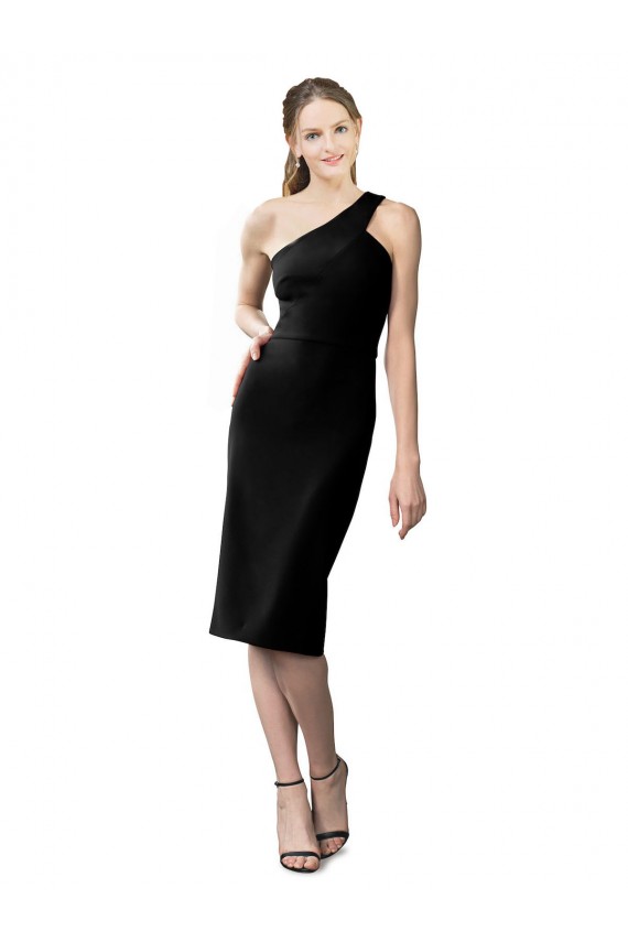 Purchase One Shoulder Short Crepe Cocktail Prom Dress / Homecoming Dress