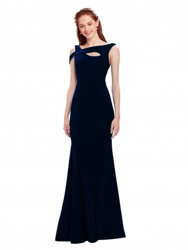 Purchase Sleeveless Crepe Mermaid Prom Dress with Side Slit