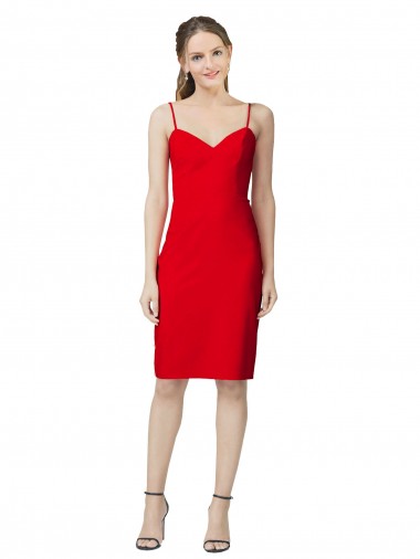 Purchase Sleeveless Cocktail Length Sweetheart Neckline Crepe Prom Dress / Homecoming Dress