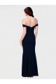 Purchase Mermaid Off the Shoulder Long Crepe Prom Dress with Low Back