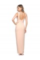 Purchase Floor Length Square Neck Long Sheath Crepe Prom Dress 