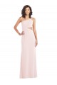 Purchase Flirty One Shoulder Midriff Cutout Maxi Crepe Prom Dress