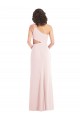 Purchase Flirty One Shoulder Midriff Cutout Maxi Crepe Prom Dress