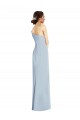 Purchase Asymmetrical Off the Shoulder Cuff Trumpet Crepe Prom Dress With Front Slit