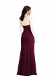 Purchase Strapless Crepe Maxi Prom Dress with Front Slit