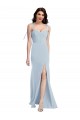 Purchase Bustier Style Crepe Prom Dress with Bow Straps