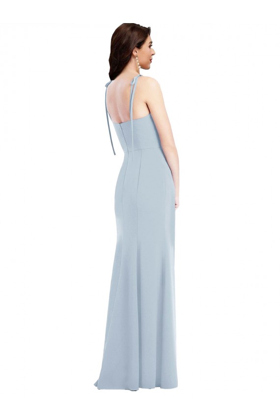 Purchase Bustier Style Crepe Prom Dress with Bow Straps