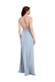 Purchase Fit and Flare High Neck Crepe Prom Dress with Side Slit