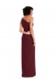 Purchase Sleek One Shoulder Long Crepe Prom Dress with Daring Slit
