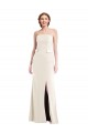 Purchase Long Strapless Tuxedo Maxi Prom Dress with Front Slit & Pockets