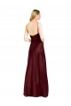 Purchase Sleek Spaghetti Straps V-Neck Stretch Satin Prom Dress with Center Front Slit