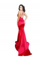 Purchase Mermaid Open Back Long Stretch Satin Prom Dress with High Slit