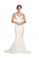 Purchase Strapless Cowl Neck Sweep Train Stretch Satin Prom Dress