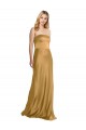 Purchase Sleek Strapless Long A-Line Stretch Satin Prom Dress