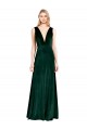 Purchase Daring Deep V-Neck Long Full Length Velvet Prom Dress