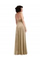Purchase Square Neck Velvet Maxi Prom Dress with Front Slit & Pockets