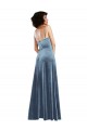 Purchase Sleek Cowl Neck Velvet Maxi Prom Dress with Pockets