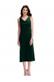 Purchase Cowl Neck Velvet Midi Length Cocktail Prom Dress / Homecoming Dress