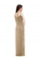 Purchase Asymmetrical One Shoulder Velvet Maxi Slip Prom Dress