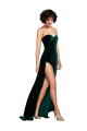 Purchase Sweetheart Fluid Velvet Prom Dress with High Split