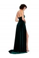 Purchase Sweetheart Fluid Velvet Prom Dress with High Split
